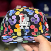 New Era Los Angeles Dodgers 'Disco Chip' Black 59FIFTY Fitted Hat - Product Image