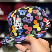 New Era Los Angeles Dodgers 'Disco Chip' Black 59FIFTY Fitted Hat - Product Image