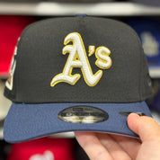 New Era Oakland Athletics 'Ricky Henderson Field' A-Frame Black/Navy 9FIFTY Snapback - Product Image