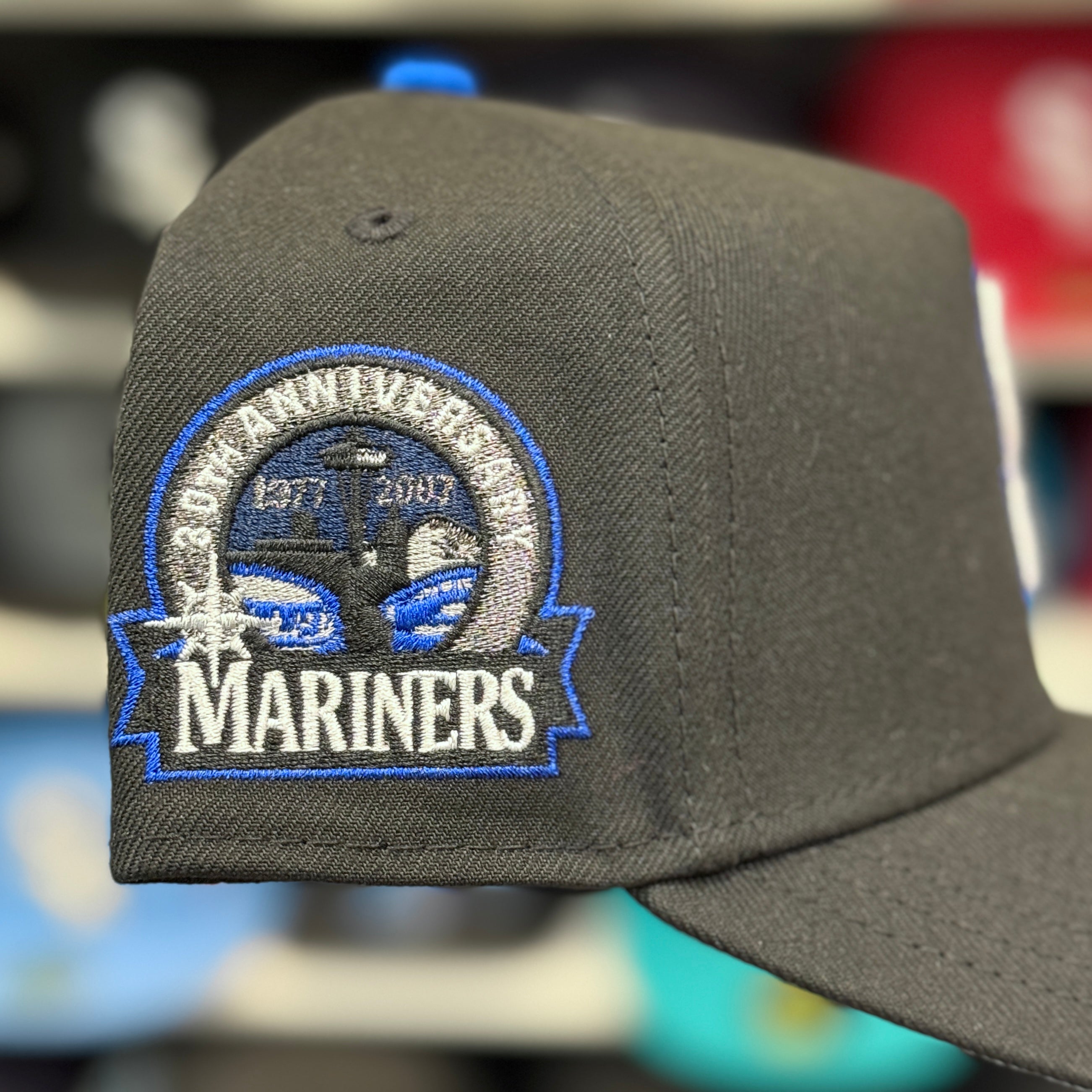New Era Seattle Mariners '30th Anniversary' A-Frame Navy/Black 9FIFTY Snapback - Product Image