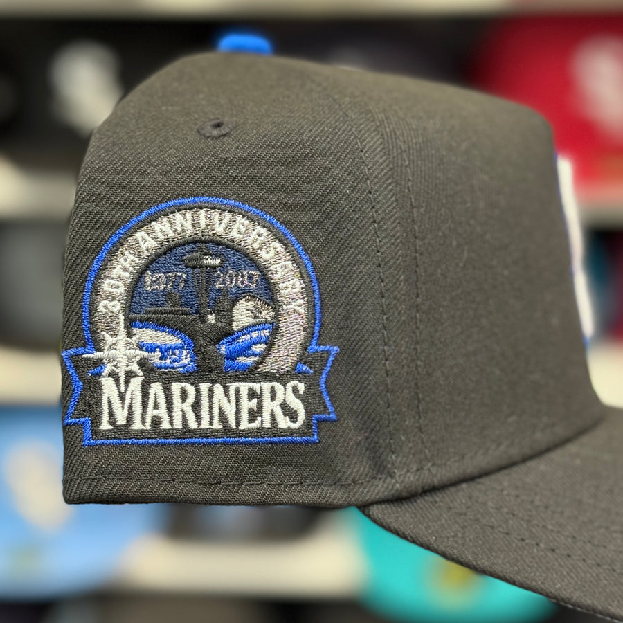 New Era Seattle Mariners '30th Anniversary' A-Frame Navy/Black 9FIFTY Snapback - Product Image