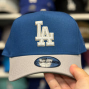 New Era Los Angeles Dodgers A-Frame Blue/Silver 9FORTY Snapback - Product Image