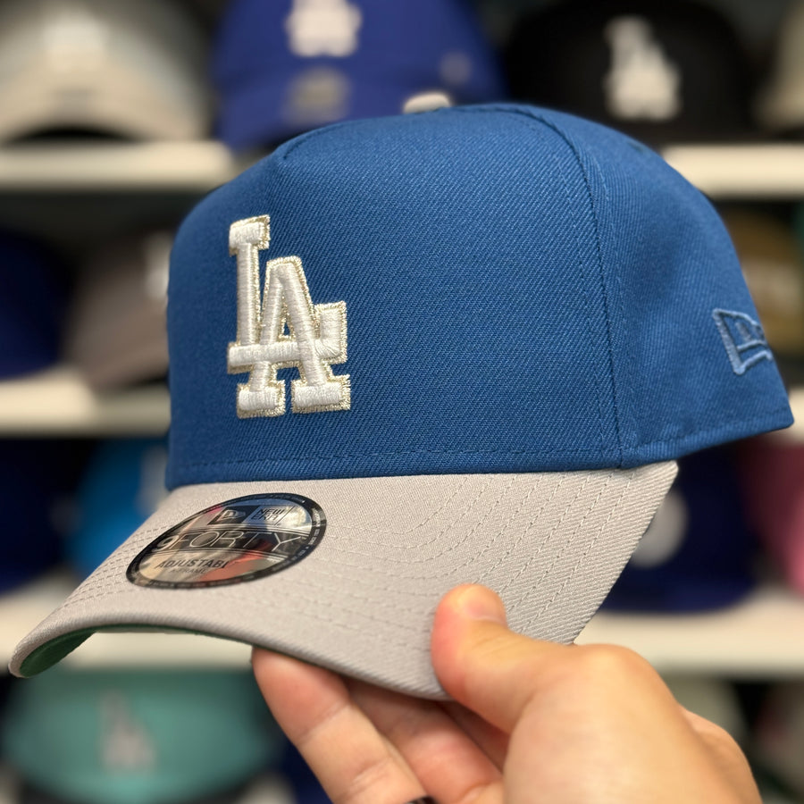 New Era Los Angeles Dodgers A-Frame Blue/Silver 9FORTY Snapback - Product Image
