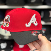 New Era Atlanta Braves '40th Anniversary' A-Frame Red/Black 9FORTY Snapback - Product Image