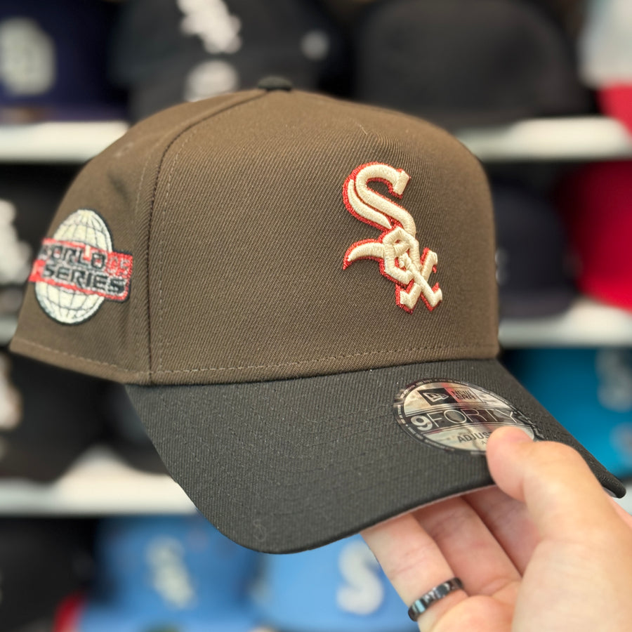 New Era Chicago White Sox '2005 World Series' A-Frame Brown/Black 9FORTY Snapback - Product Image