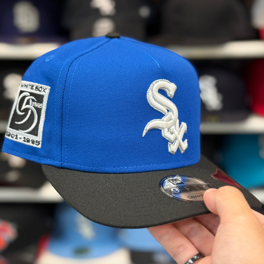 New Era Chicago White Sox '95 Years' A-Frame Blue/Black 9FIFTY Snapback - Product Image