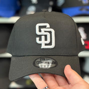 New Era San Diego Padres A-Frame Black 9FORTY Snapback - Product Image