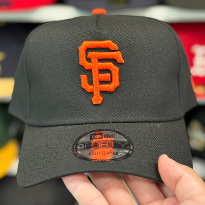 New Era San Francisco Giants A-Frame Black/Orange 9FORTY Snapback