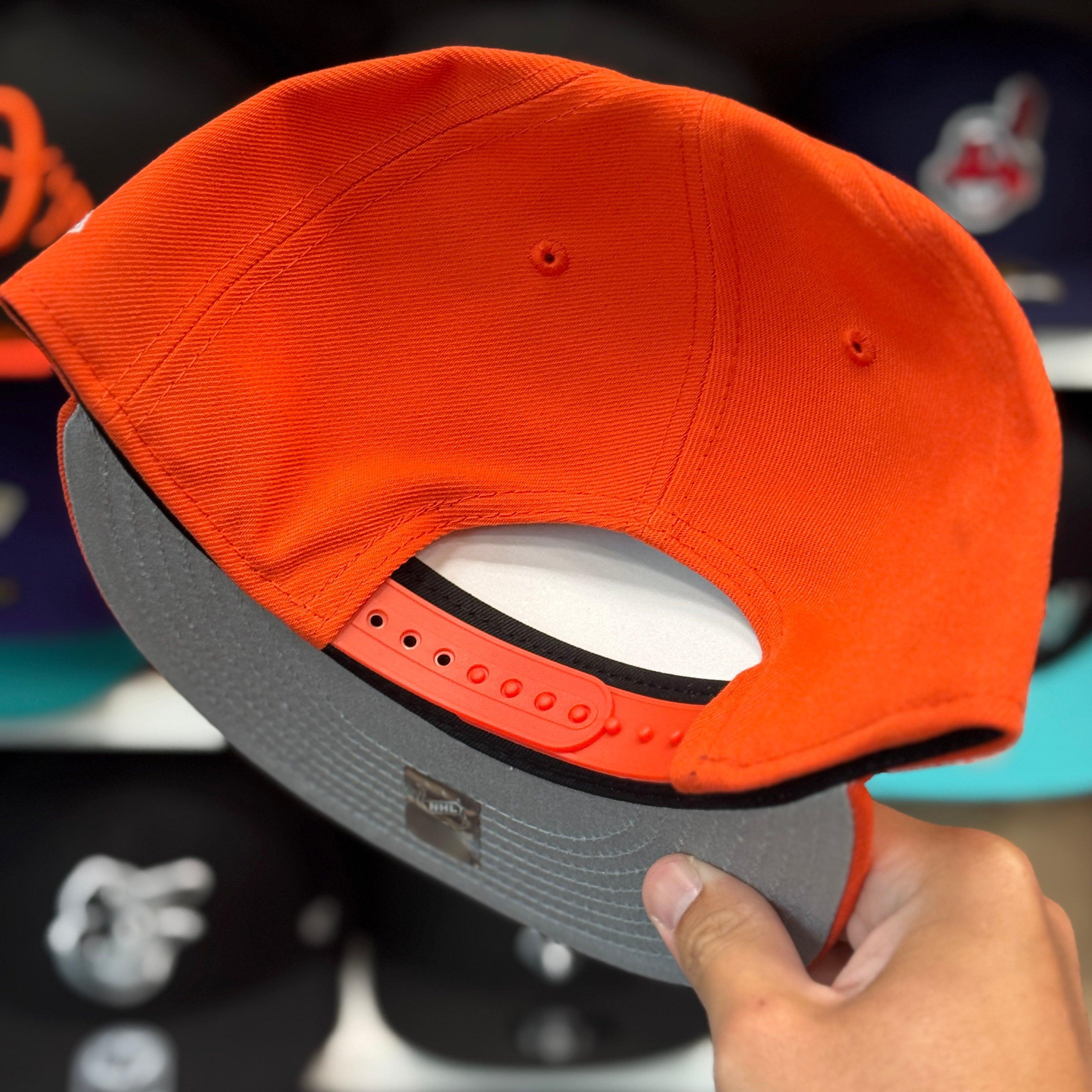 New Era Anaheim Ducks 'Script Logo' Orange 9FIFTY Snapback - Product Image