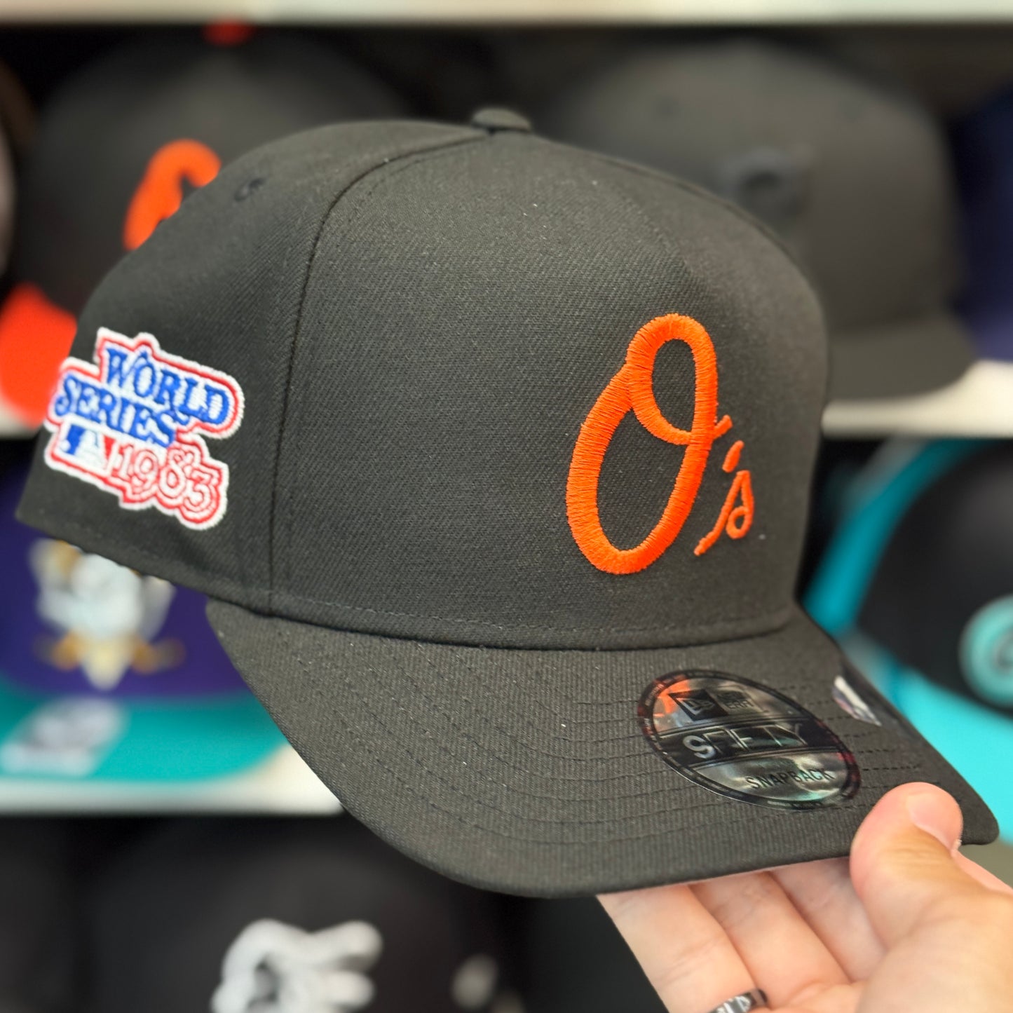 New Era Baltimore Orioles '1983 World Series' A-Frame 9FIFTY Snapback Black