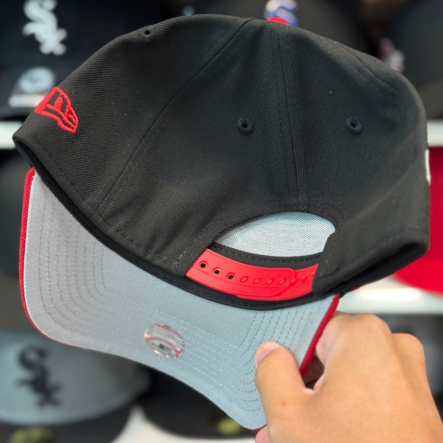 New Era Chicago White Sox '2003 All Star Game' A-Frame 9FORTY Snapback Black/Red