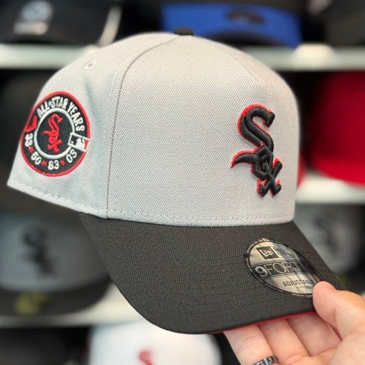 New Era Chicago White Sox 'All Star Years' A-Frame 9FORTY Snapback Silver/Black
