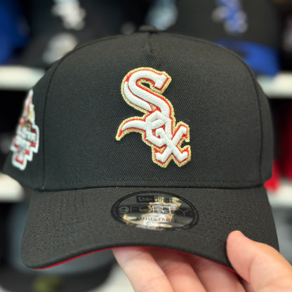 New Era Chicago White Sox '2003 All Star Game' Gold A-Frame 9FORTY Snapback Black/Red Under Brim