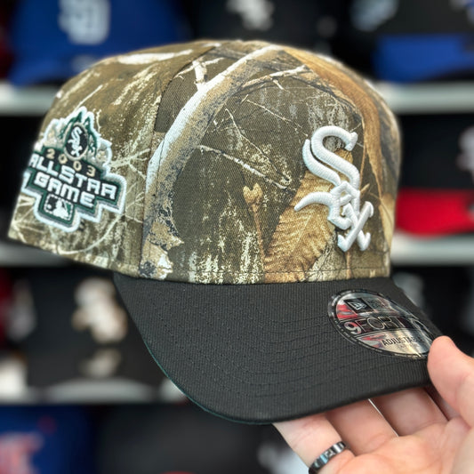 New Era Chicago White Sox '2003 All Star Game' Camouflage A-Frame 9FORTY Snapback Real Tree Camo/Black