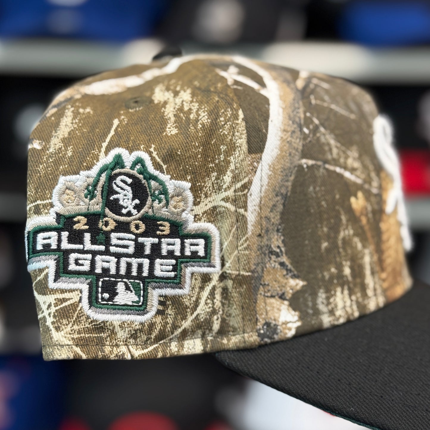 New Era Chicago White Sox '2003 All Star Game' Camouflage A-Frame 9FORTY Snapback Real Tree Camo/Black