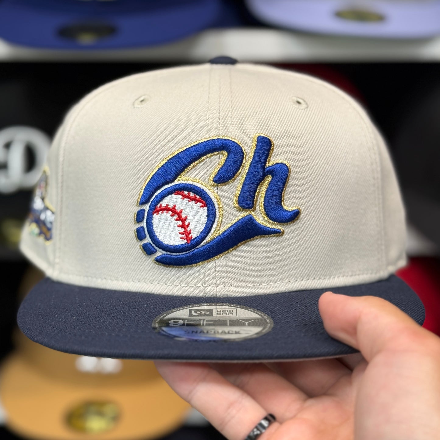 New Era Charros de Jalisco 'Campeones' 9FIFTY Snapback Ivory/Navy