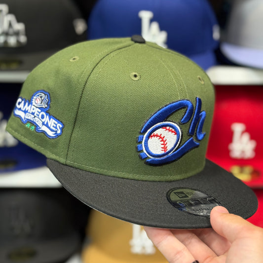 New Era Charros de Jalisco 'Campeones' 9FIFTY Snapback Olive/Black