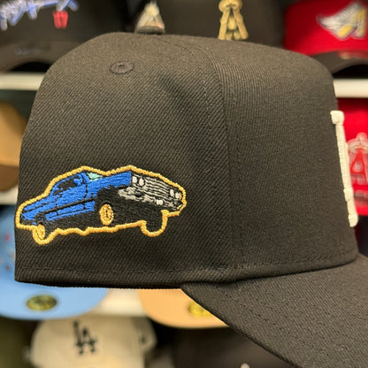 New Era Los Angeles Dodgers 'Lowrider Palm Tree' A-Frame 9FORTY Snapback Black - Blue Under Brim