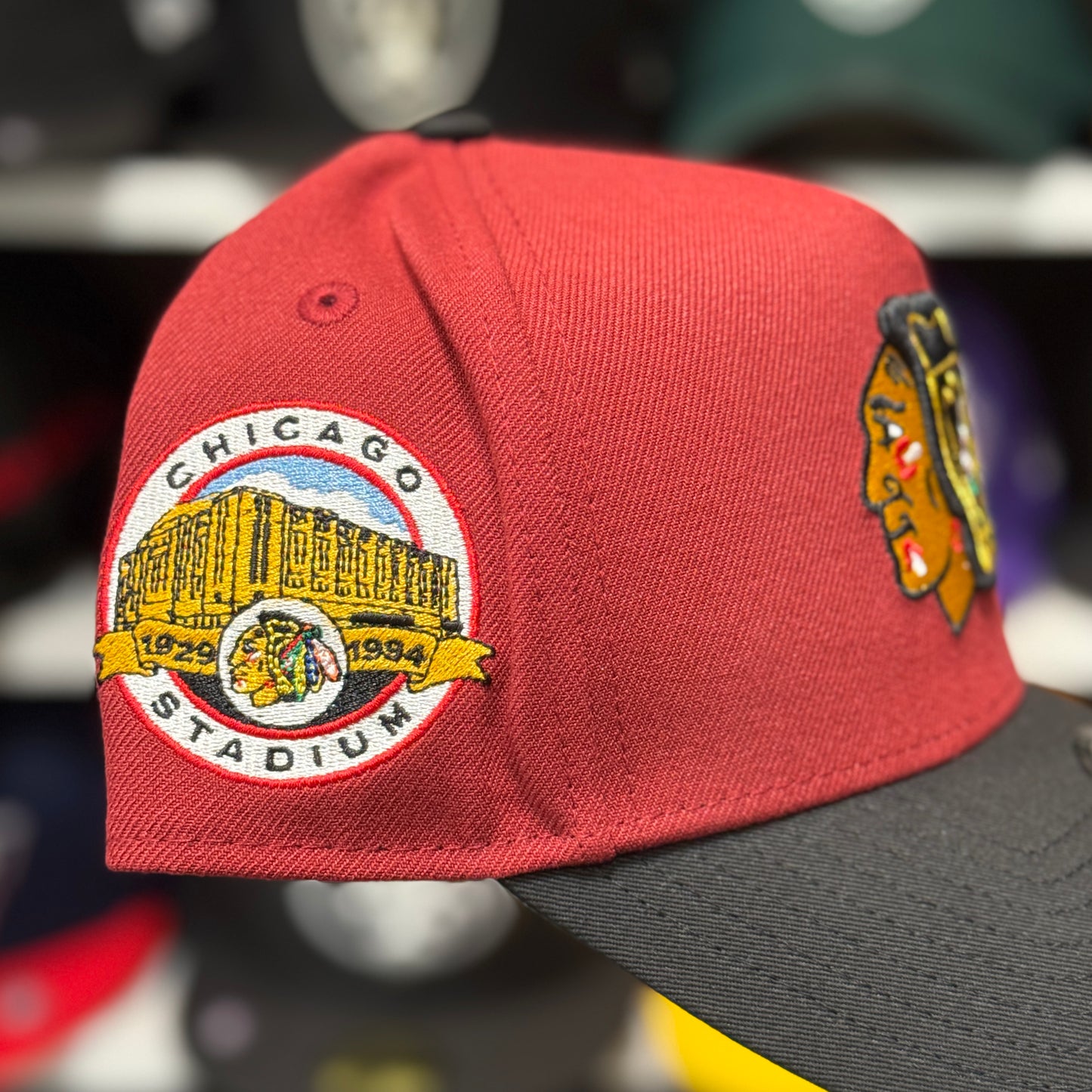 New Era Chicago Blackhawks A-Frame 9FORTY Snapback Red / Black