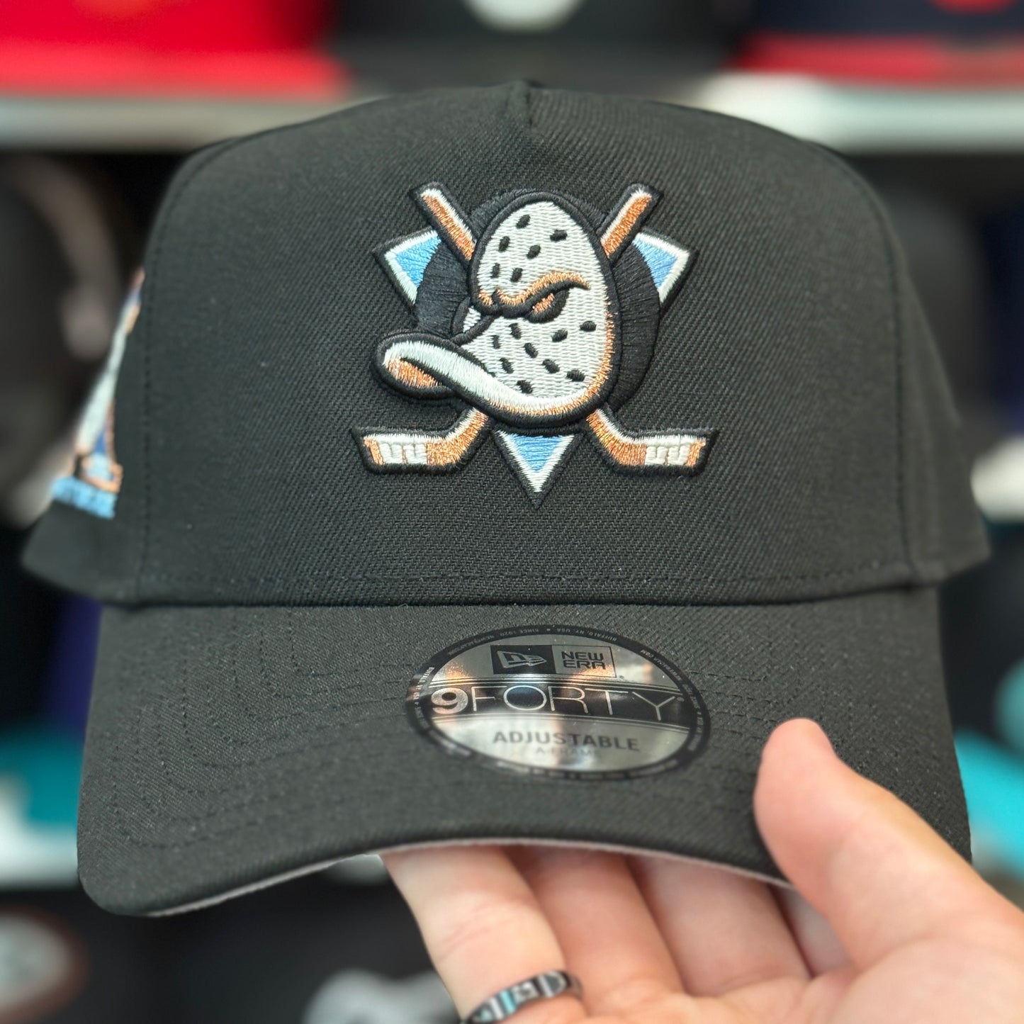 New Era Anaheim Ducks 'Mighty Decade' A-Frame 9FORTY Snapback Black