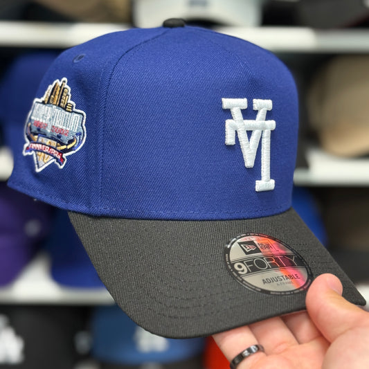 New Era Los Angeles Dodgers '40th Anniversary' Upside Down A-Frame 9FORTY Snapback Blue/Black