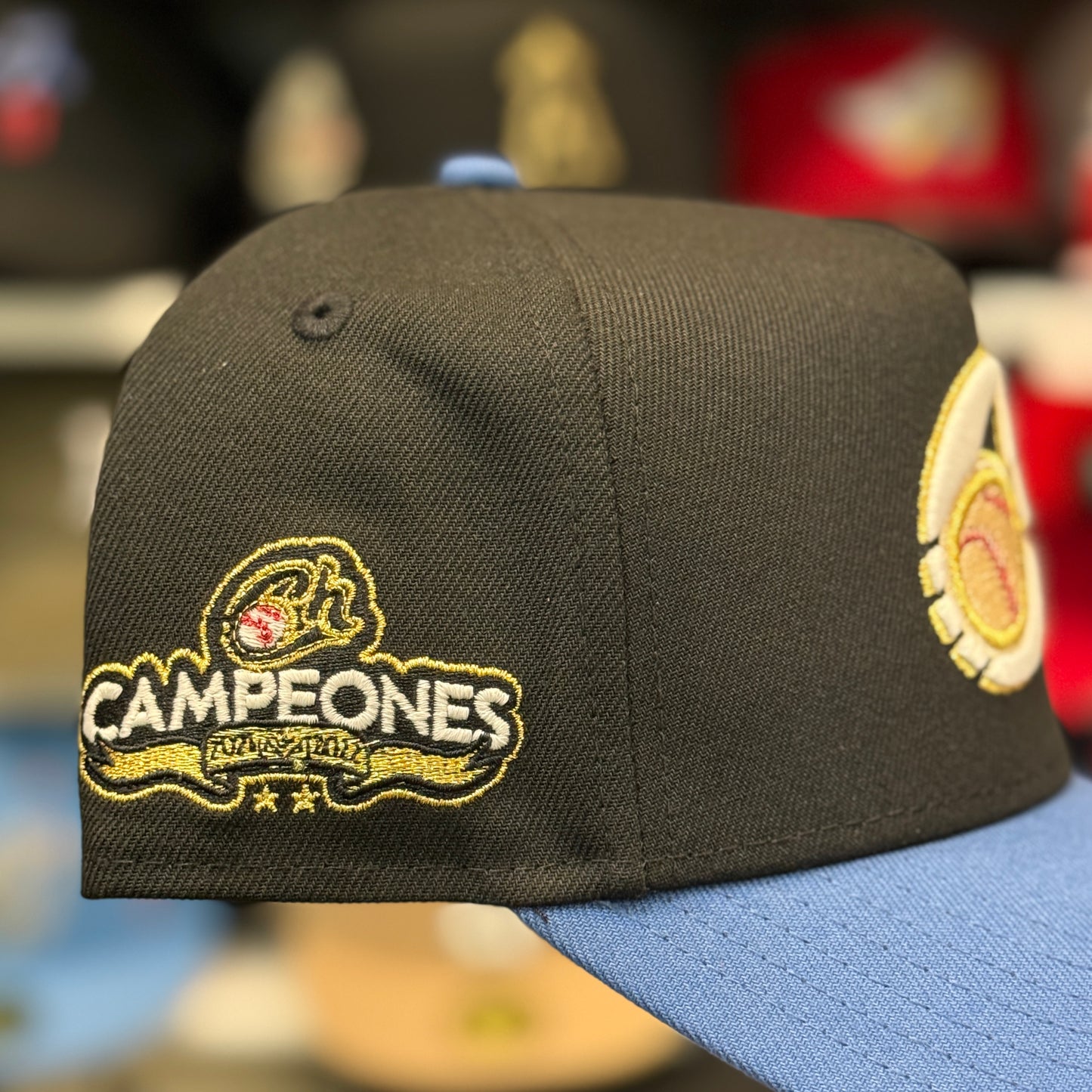 New Era Charros de Jalisco 'Campeones' A-Frame 9FORTY Snapback Black/Blue