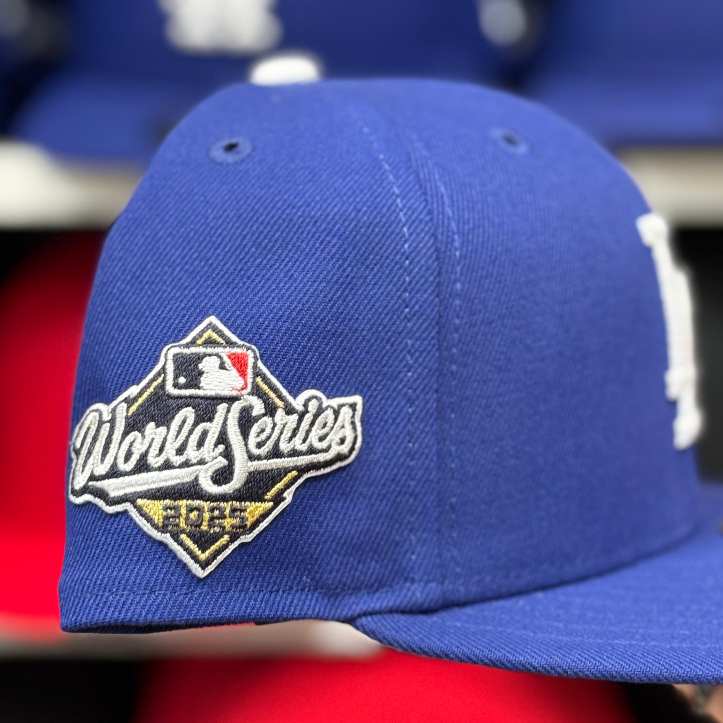 New Era Los Angeles Dodgers '2025 World Series' Blue 59FIFTY Fitted Hat