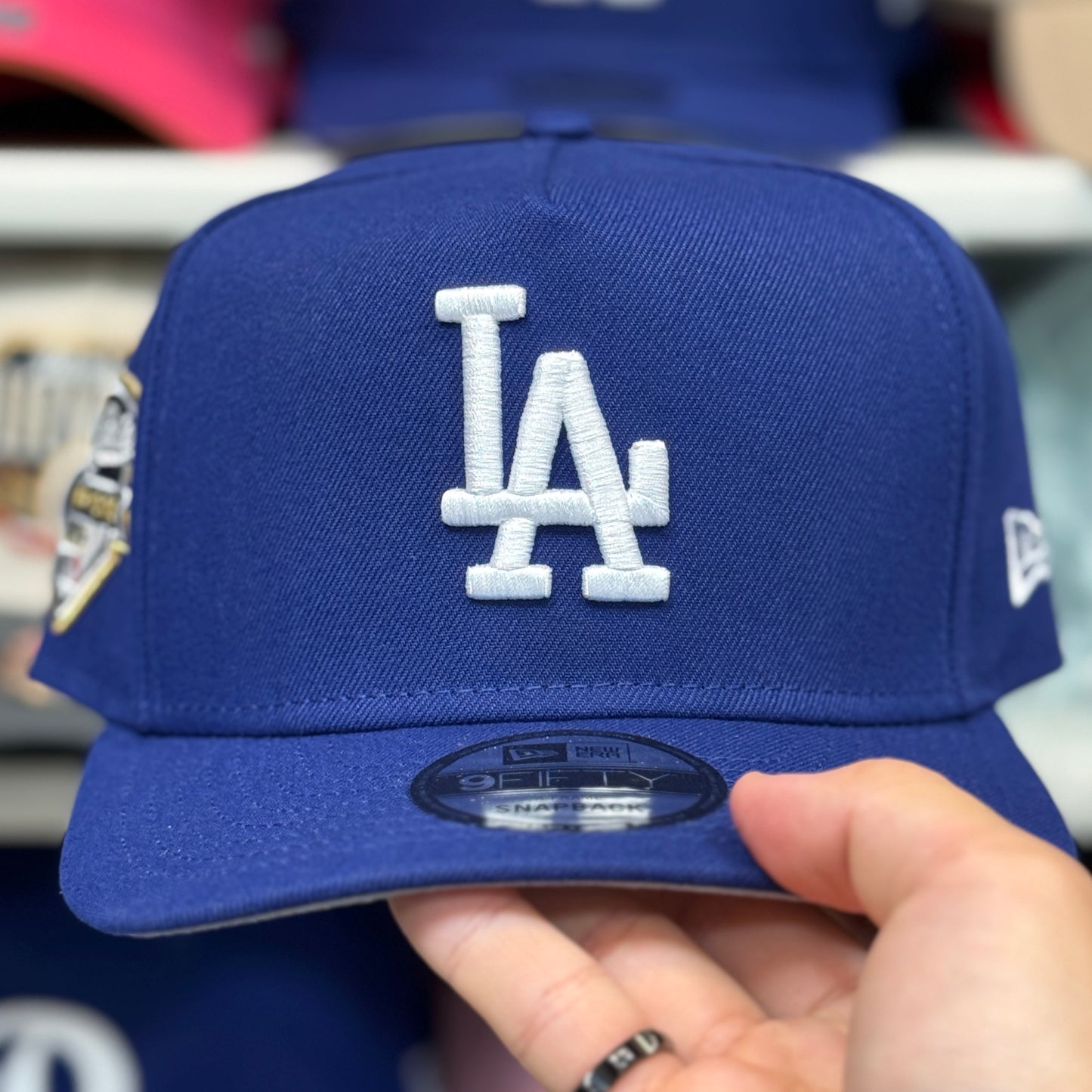 New Era Los Angeles Dodgers '2025 World Series Champions' A-Frame Blue/White 9FIFTY Snapback