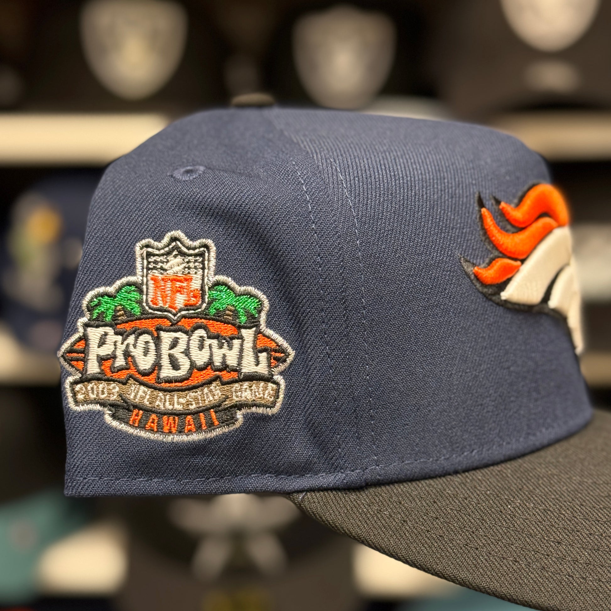 New Era Denver Broncos '2003 Pro Bowl All Star Game' A-Frame Blue/Black 9FORTY Snapback - Product Image