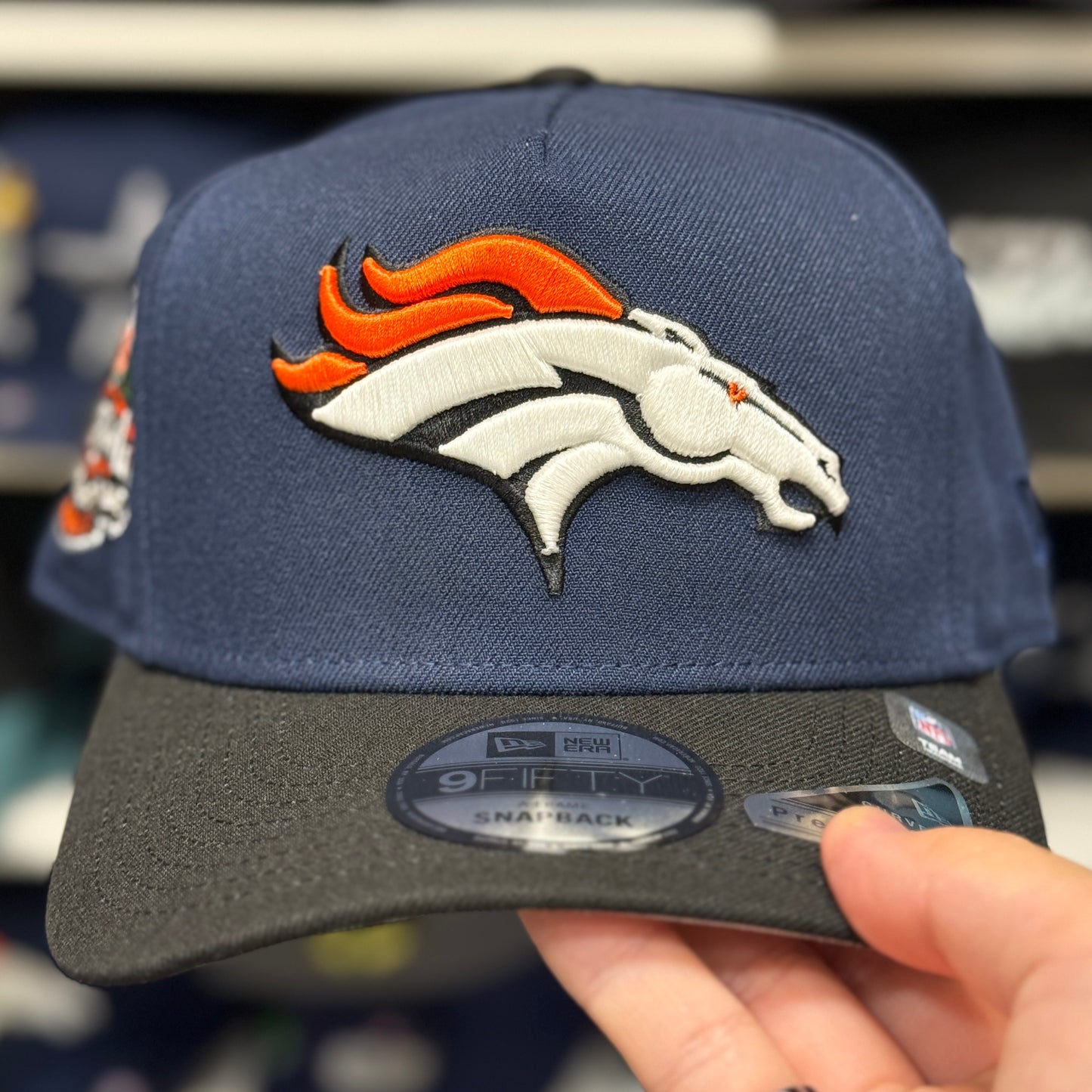 New Era Denver Broncos '2003 Pro Bowl All Star Game' A-Frame Blue/Black 9FORTY Snapback - Product Image