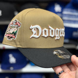 New Era Los Angeles Dodgers '40th Anniversary' A-Frame Tan/Black 9FIFTY Snapback | Glow in the Dark