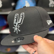 New Era San Antonio Spurs Black 9FIFTY Snapback - Product Image