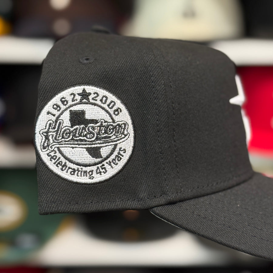 New Era Houston Astros Texas '45th Anniversary' A-Frame Black 9FORTY Snapback - Product Image