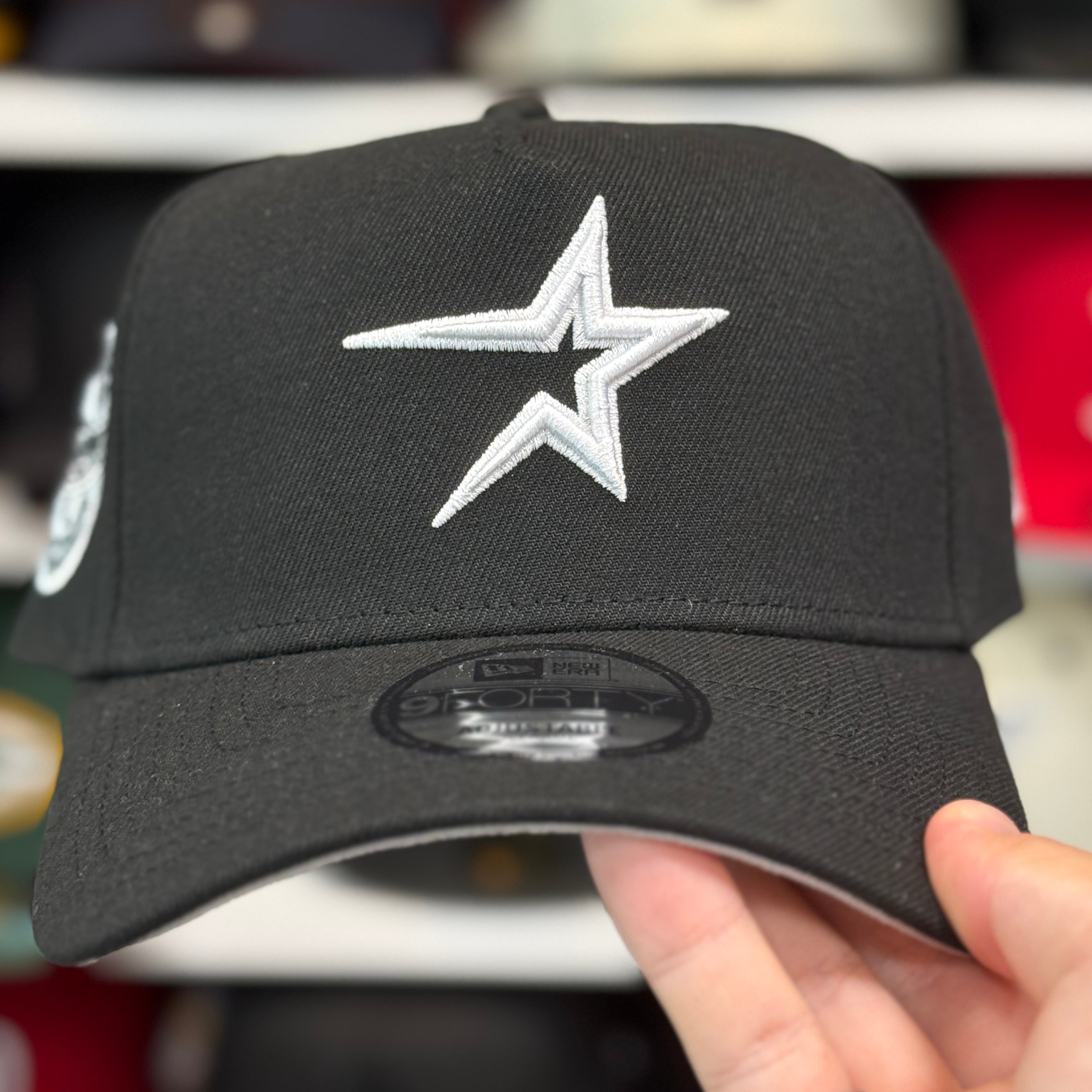 New Era Houston Astros Texas '45th Anniversary' A-Frame Black 9FORTY Snapback - Product Image