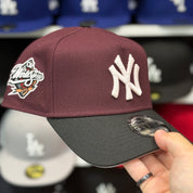 New Era New York Yankees '1998 World Series' A-Frame Maroon/Black 9FORTY Snapback - Product Image
