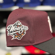 New Era New York Yankees '1998 World Series' A-Frame Maroon/Black 9FORTY Snapback - Product Image