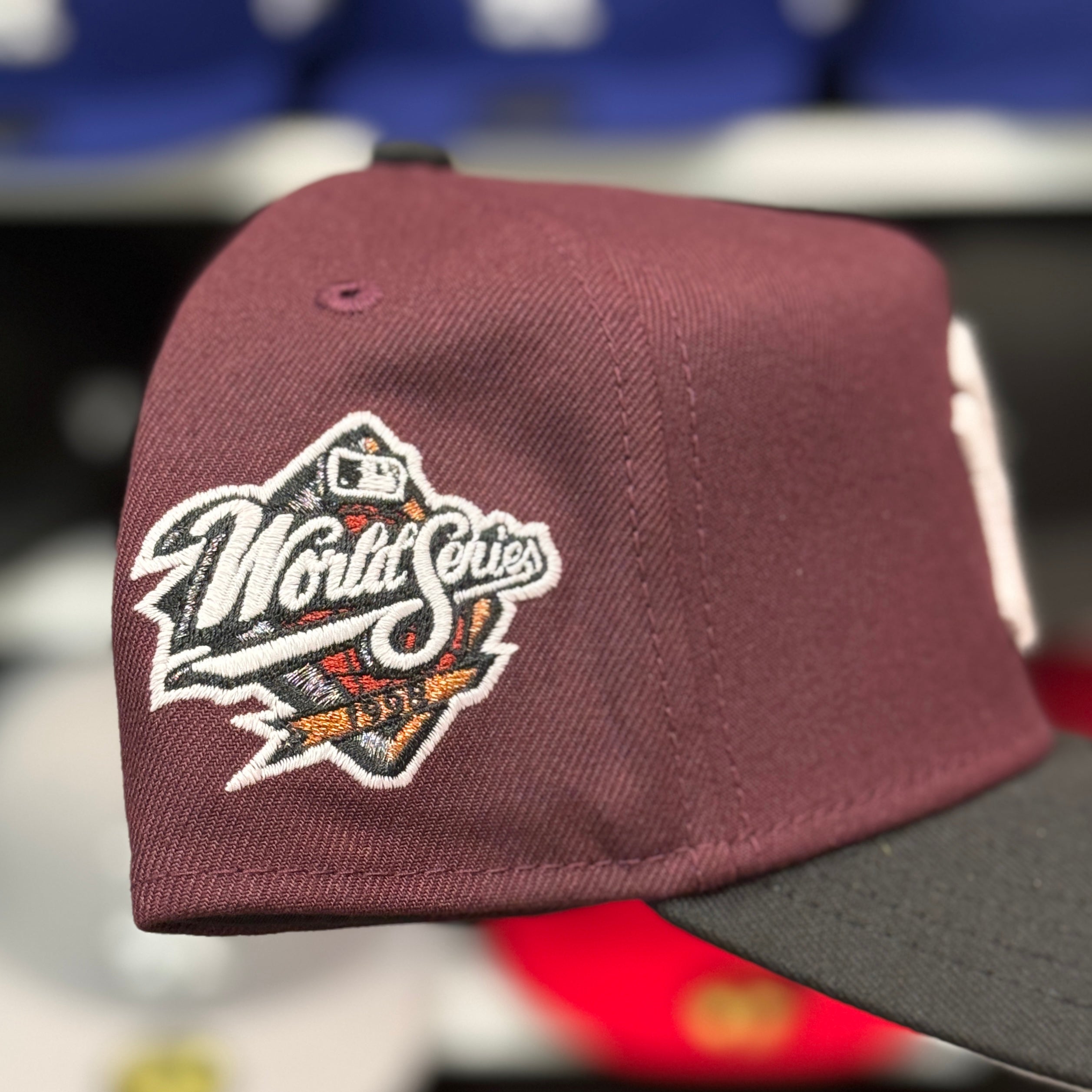 New Era New York Yankees '1998 World Series' A-Frame Maroon/Black 9FORTY Snapback - Product Image