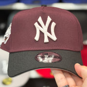 New Era New York Yankees '1998 World Series' A-Frame Maroon/Black 9FORTY Snapback - Product Image