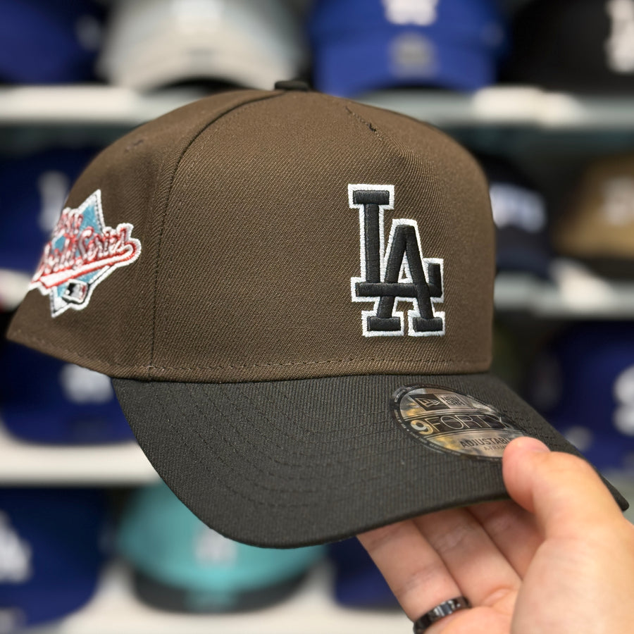 New Era Los Angeles Dodgers '1988 World Series' A-Frame 9FORTY Brown/Black Snapback - Product Image