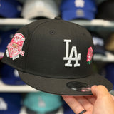 New Era Los Angeles Dodgers '50th Anniversary x Rose' Black 9FIFTY Snapback
