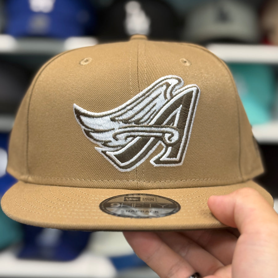 New Era Los Angeles Angels Dessert Tan 9FIFTY Snapback - Product Image