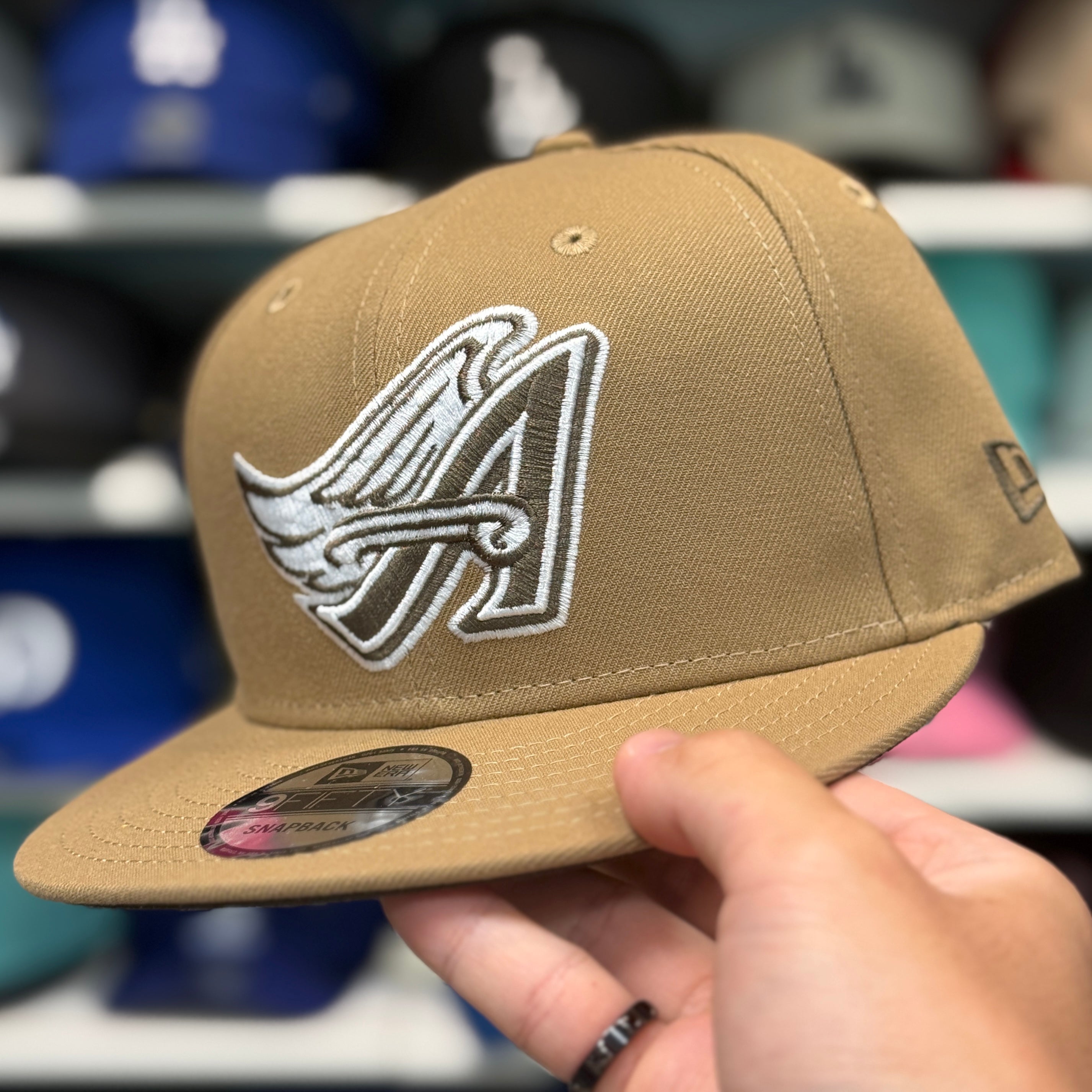 New Era Los Angeles Angels Dessert Tan 9FIFTY Snapback - Product Image