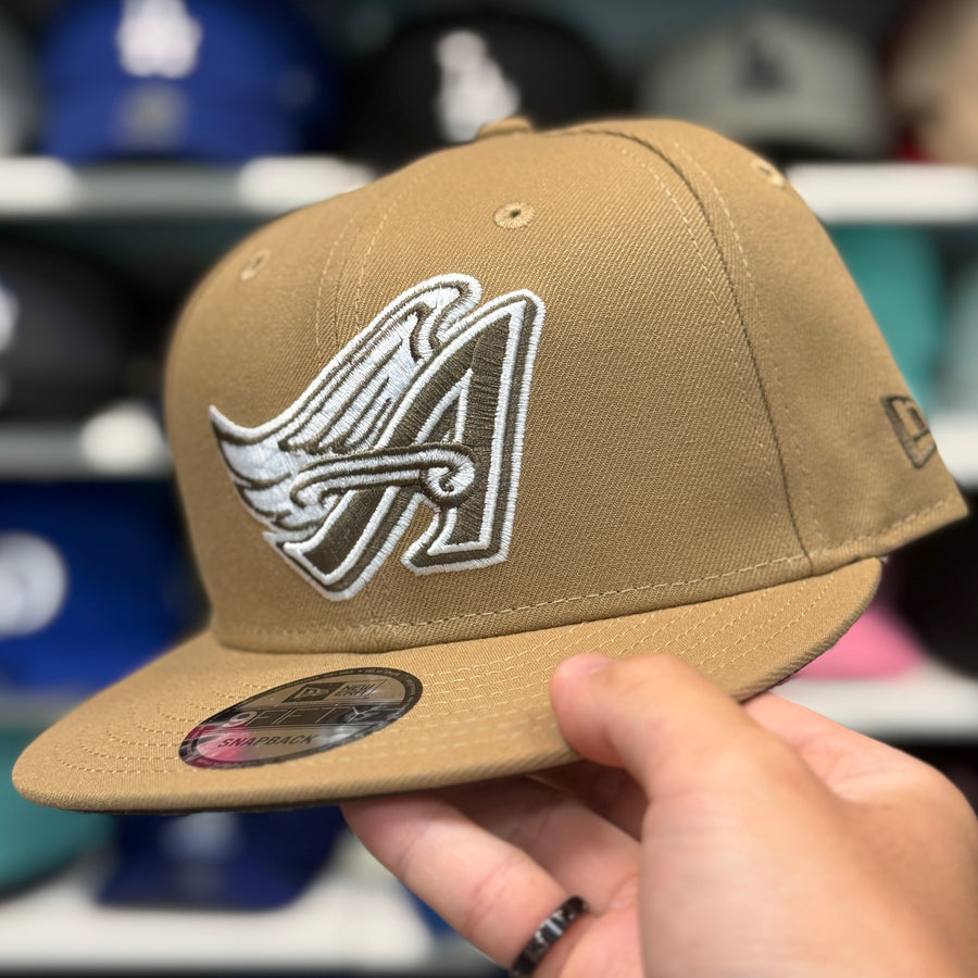 New Era Los Angeles Angels Dessert Tan 9FIFTY Snapback - Product Image