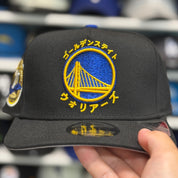 New Era Golden State Warriors 'Katakana 7x Champions' A-Frame Black 9FIFTY Snapback - Product Image