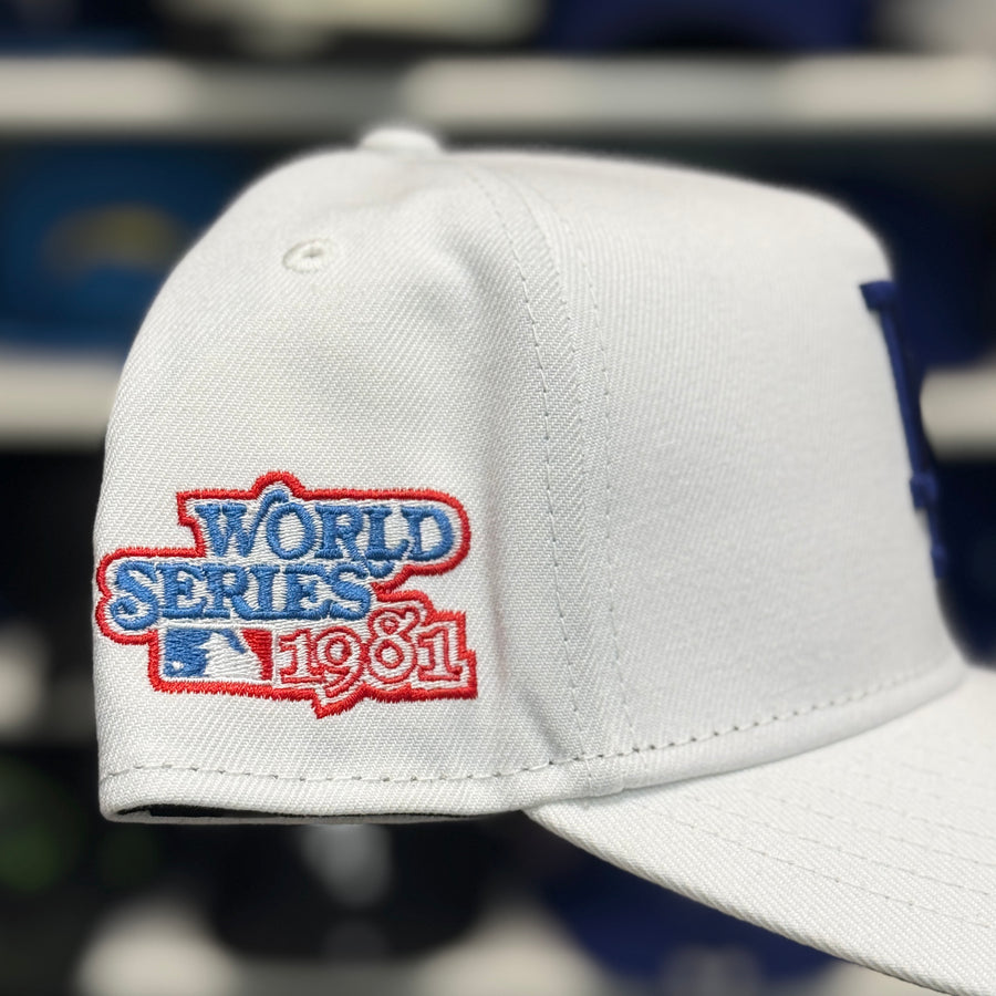 New Era Los Angeles Dodgers '1981 World Series x Heart' A-Frame White 9FORTY Snapback - Product Image