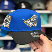 New Era Los Angeles Angels '50th Anniversary' A-Frame Blue/Black 9FORTY Snapback - Product Image