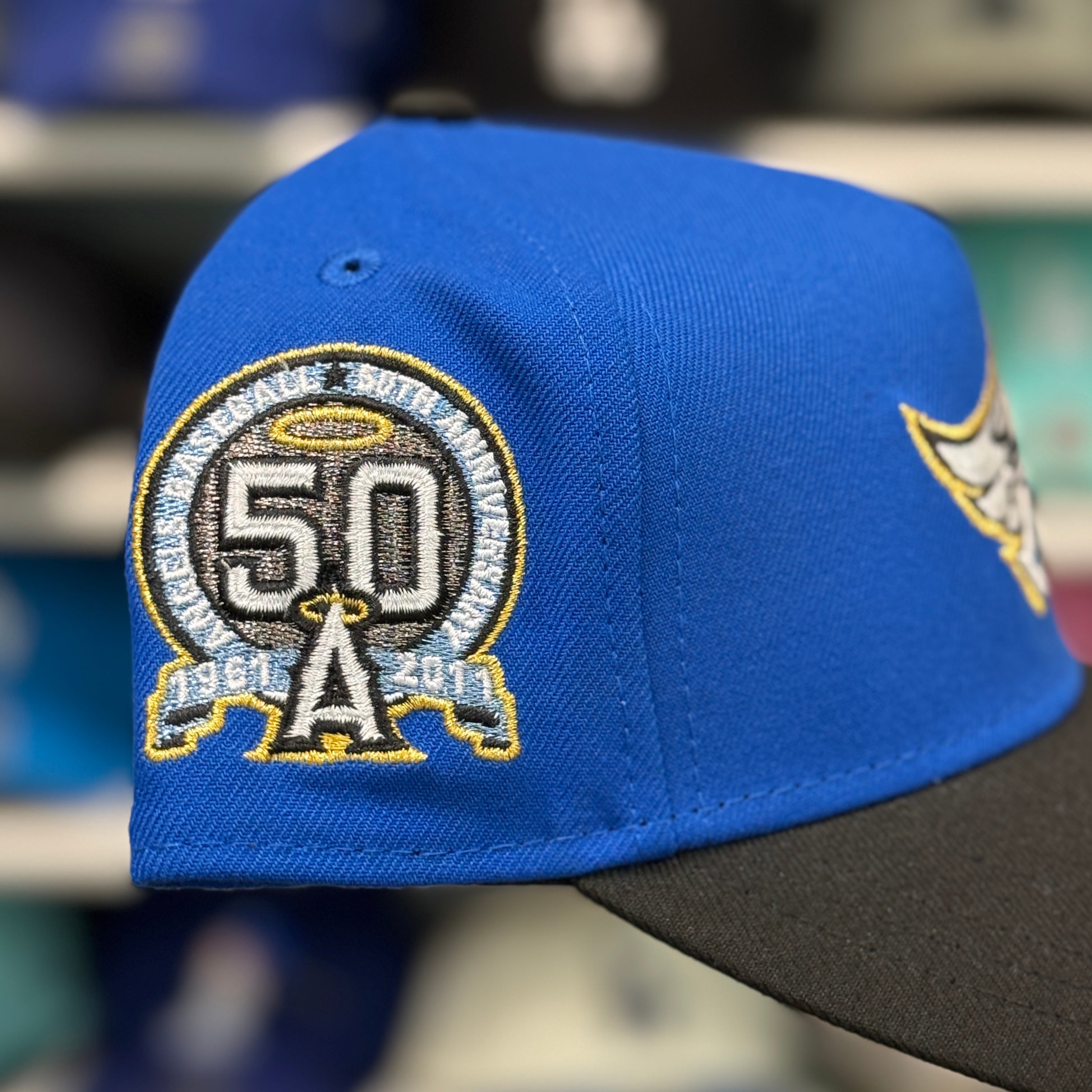 New Era Los Angeles Angels '50th Anniversary' A-Frame Blue/Black 9FORTY Snapback - Product Image