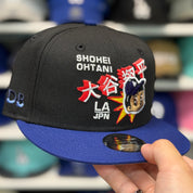 New Era Los Angeles Dodgers 'Anime Ohtani' Black/Blue Kids 9FIFTY Snapback - Product Image