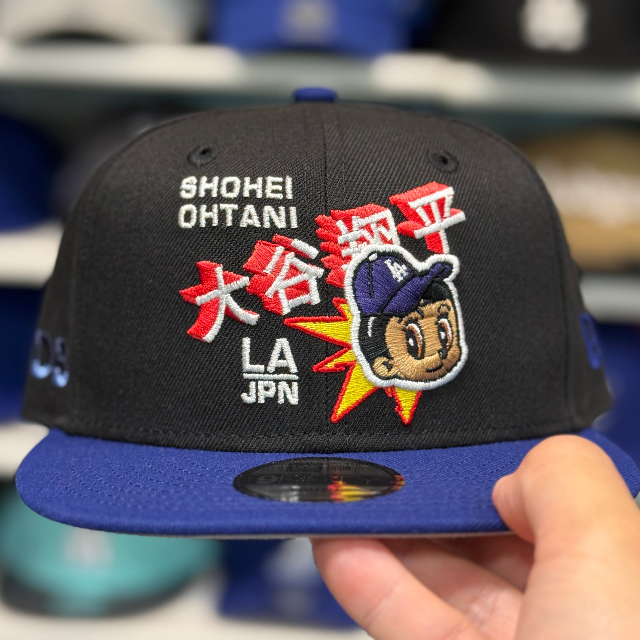 New Era Los Angeles Dodgers 'Anime Ohtani' Black/Blue Kids 9FIFTY Snapback - Product Image
