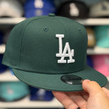 Youth New Era Los Angeles Dodgers Dark Green 9FIFTY Snapback